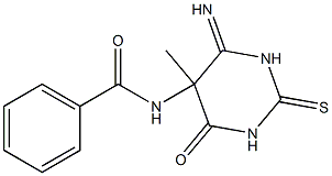 5-Benzoylamino-1,2,5,6-tetrahydro-6-imino-5-methyl-2-thioxopyrimidin-4(3H)-one