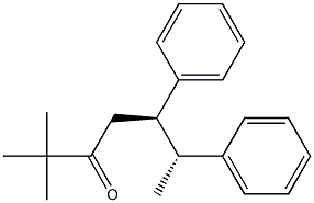 (5R,6R)-2,2-Dimethyl-5,6-diphenylheptan-3-one 结构式