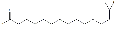 14,15-Epithiopentadecanoic acid methyl ester Struktur