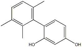 4-(2,3,6-Trimethylphenyl)benzene-1,3-diol Structure