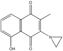 3-(1-Aziridinyl)-5-hydroxy-2-methyl-1,4-naphthoquinone Struktur