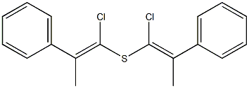 Methyl(1-chloro-2-phenylethenyl) sulfide Struktur