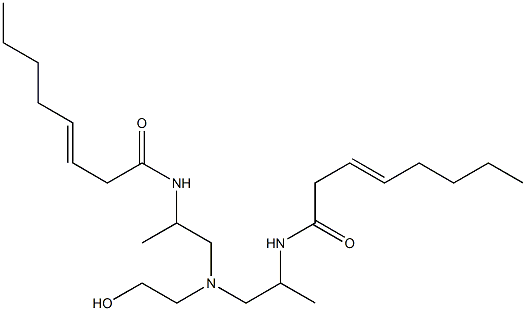 N,N'-[2-Hydroxyethyliminobis(1-methyl-2,1-ethanediyl)]bis(3-octenamide) Structure