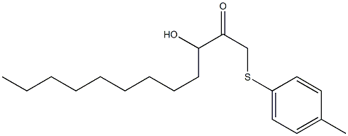 3-ヒドロキシ-1-(p-トリルチオ)-2-ドデカノン 化学構造式