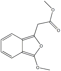 3-メトキシイソベンゾフラン-1-酢酸メチル 化学構造式