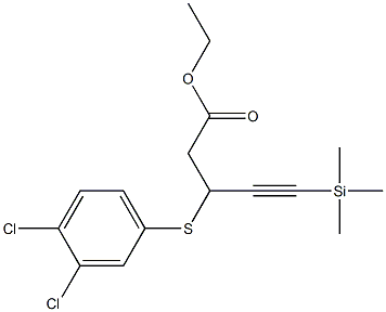 3-[(Trimethylsilyl)ethynyl]-3-[(3,4-dichlorophenyl)thio]propionic acid ethyl ester