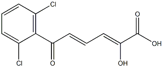 (2Z,4E)-2-Hydroxy-6-(2,6-dichlorophenyl)-6-oxo-2,4-hexadienoic acid