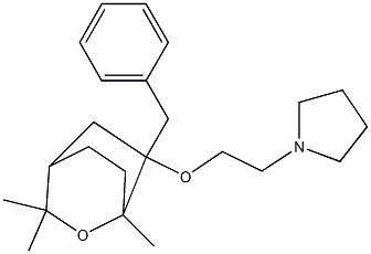 1,3,3-Trimethyl-6-benzyl-6-[2-(pyrrolidin-1-yl)ethoxy]-2-oxabicyclo[2.2.2]octane