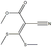 2-Cyano-3,3-bis(methylthio)acrylic acid methyl ester Structure