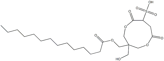 Myristic acid [1-(hydroxymethyl)-4,7-dioxo-6-sulfo-3,8-dioxacyclononan-1-yl]methyl ester