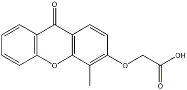 (9-Oxo-4-methyl-9H-xanthen-3-yloxy)acetic acid Structure