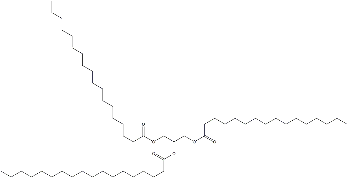 1-O-Palmitoyl-2-O,3-O-bisstearoyl-L-glycerol,,结构式