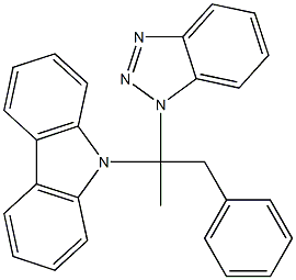 2-(1H-Benzotriazol-1-yl)-2-(9H-carbazol-9-yl)-1-phenylpropane,,结构式