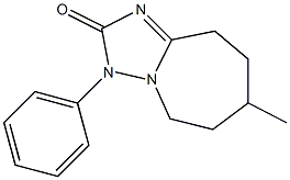 3,5,6,7,8,9-Hexahydro-7-methyl-3-phenyl-2H-[1,2,4]triazolo[1,5-a]azepin-2-one,,结构式