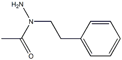 1-(2-Phenylethyl)-1-acetylhydrazine Structure