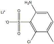 2-Amino-6-chloro-5-methylbenzenesulfonic acid lithium salt Structure