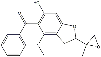 1,11-Dihydro-5-hydroxy-11-methyl-2-(2-methyloxiran-2-yl)furo[2,3-c]acridin-6(2H)-one