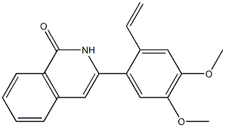 3-(2-Ethenyl-4,5-dimethoxyphenyl)isoquinolin-1(2H)-one Structure