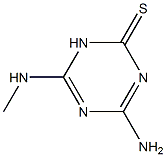 4-Amino-6-methylamino-1,3,5-triazine-2(1H)-thione 结构式