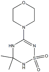 5-Morpholino-2,3-dihydro-3,3-dimethyl-4H-1,2,4,6-thiatriazine 1,1-dioxide Structure