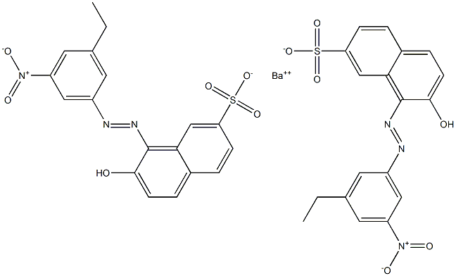 Bis[1-[(3-ethyl-5-nitrophenyl)azo]-2-hydroxy-7-naphthalenesulfonic acid]barium salt