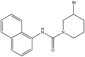 3-Bromo-N-(1-naphtyl)-1-piperidinecarboxamide Structure