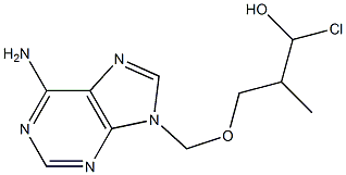 6-Amino-9-(2-hydroxy-1-chloromethylpropoxymethyl)-9H-purine