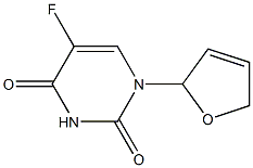 1-(2,5-Dihydrofuran-2-yl)-5-fluorouracil Structure