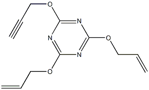 2,4-Bis(2-propenyloxy)-6-(2-propynyloxy)-1,3,5-triazine Struktur