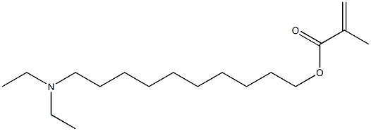メタクリル酸10-(ジエチルアミノ)デシル 化学構造式