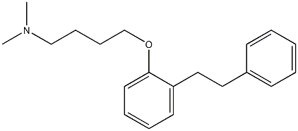 4-[2-(2-Phenylethyl)phenoxy]-N,N-dimethylbutan-1-amine Structure