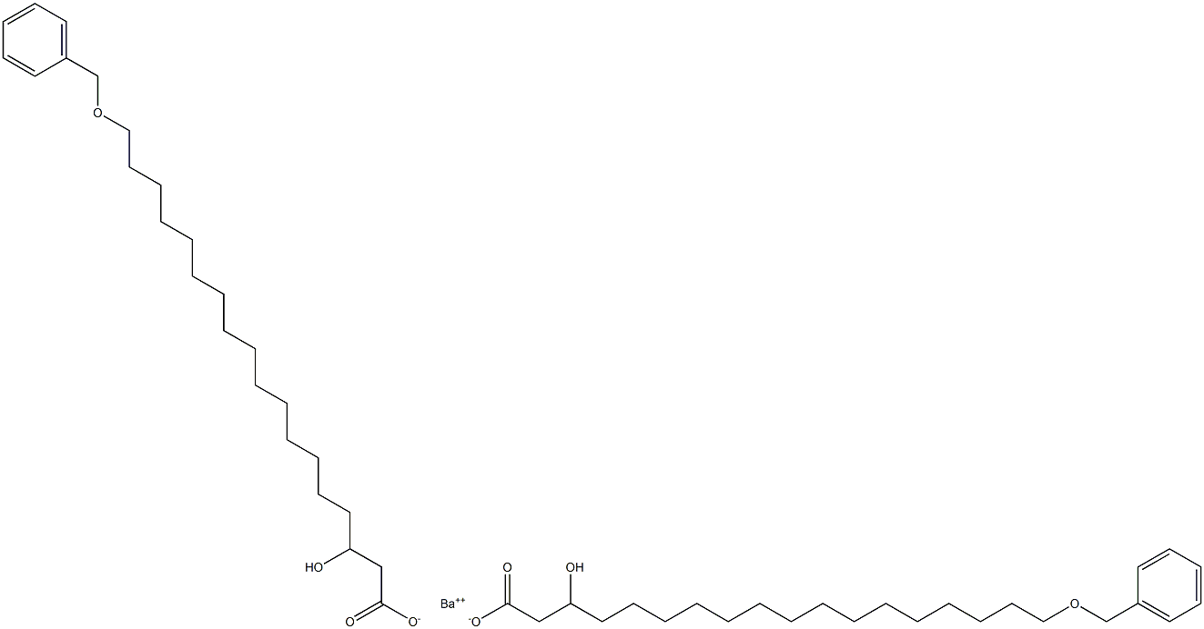 ビス(18-ベンジルオキシ-3-ヒドロキシステアリン酸)バリウム 化学構造式