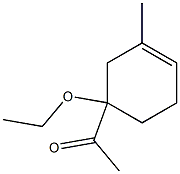 1-(1-Ethoxy-3-methyl-3-cyclohexenyl)ethanone Structure