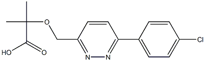 2-[[6-(4-Chlorophenyl)-3-pyridazinyl]methoxy]-2-methylpropionic acid