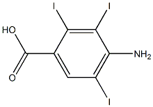 4-Amino-2,3,5-triiodobenzoic acid Struktur