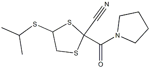 2-Cyano-2-(1-pyrrolidinylcarbonyl)-5-isopropylthio-1,3-dithiolane