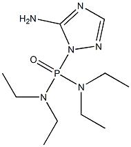 (5-Amino-1H-1,2,4-triazol-1-yl)bis(diethylamino)phosphine oxide,,结构式