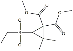 3-Ethylsulfonyl-2,2-dimethylcyclopropane-1,1-dicarboxylic acid dimethyl ester 结构式