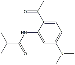 N-(2-Acetyl-5-dimethylaminophenyl)-2-methylpropanamide Structure
