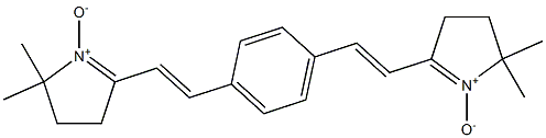2,2'-[p-Phenylenebis(vinylene)]bis(5,5-dimethyl-1-pyrroline 1-oxide) Struktur