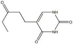 5-(3-Oxopentyl)uracil Structure