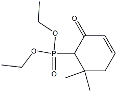 6,6-Dimethyl-2-oxo-3-cyclohexen-1-ylphosphonic acid diethyl ester,,结构式