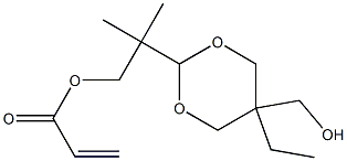 Acrylic acid 2-[5-ethyl-5-(hydroxymethyl)-1,3-dioxan-2-yl]-2,2-dimethylethyl ester Structure