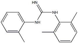 1-(2-Methylphenyl)-3-[2,6-dimethylphenyl]guanidine 结构式