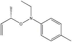 (+)-N-Ethyl-O-[(S)-1-methylallyl]-N-p-tolylhydroxylamine Struktur