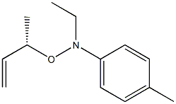 (+)-N-Ethyl-O-[(S)-1-methylallyl]-N-p-tolylhydroxylamine,,结构式