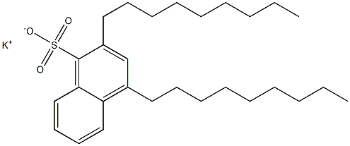 2,4-Dinonyl-1-naphthalenesulfonic acid potassium salt Structure