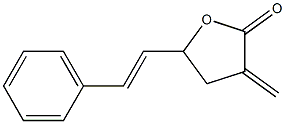 3-Methylene-5-styryltetrahydrofuran-2-one 结构式