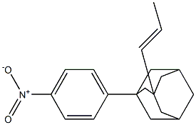 1-(4-Nitrophenyl)-3-(1-propenyl)adamantane 结构式