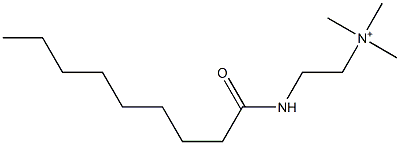 N,N,N-Trimethyl-2-(nonanoylamino)ethanaminium,,结构式